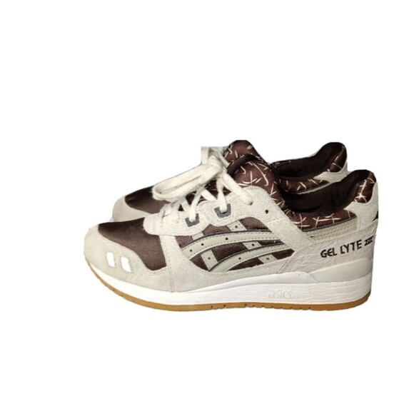 ASICS Gel Lyte 3 Romance Shoes Men\'s Size 8 Sneaker Cream Brown main image 12